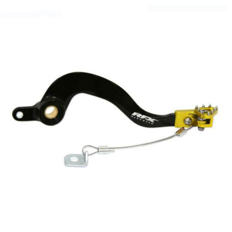 RFX Pro Series ST Bremshebel hinten - schwarz/gelb für SUZUKI RM 125 2001-2008