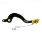 Pedal de freno trasero RFX Pro Series - punta fija - negro/amarillo para SUZUKI RM 125 de 2001 a 2008