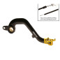 RFX Pro Series Flexi-Tip Rear Brake Lever - Black/yellow for SUZUKI RM 125, RM 250 2001-2008