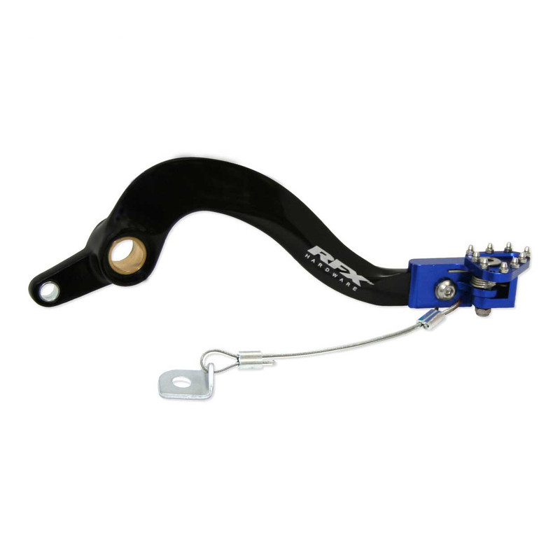 RFX Pro Series FT Hinterradbremshebel - schwarz/blau für YAMAHA WRF 250, YZF 250 und FANTIC XEF 250, XEF 450, XXF 250 2010-2024