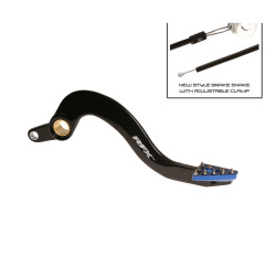 Pedal de freno trasero RFX Pro Series - punta fija - negro/azul para YAMAHA WRF 250, YZF 250 de 2010 a 2023