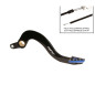 RFX Pro Series Solid-Tip Rear Brake Lever - Hard Anodised Black/blue for YAMAHA WRF 250, YZF 250 2010-2023