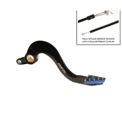 Pédale de frein RFX Pro Series - embout fixe - noir/bleu pour YAMAHA WRF 450, YZF 450 de 2010 à 2023