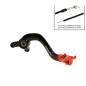 RFX Pro Series Flexi-Tip Rear Brake Lever - Black/orange for KTM SX 65 and HUSQVARNA TC 65 2009-2024