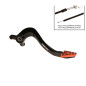 Pédale de frein RFX Pro Series - embout fixe - noir/orange pour KTM SX 85 et HUSQVARNA TC 85 de 2003 à 2017