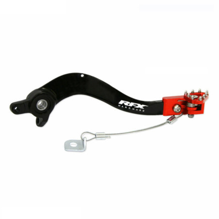 Pédale de frein RFX Pro Series - embout repliable - noir/orange pour HUSQVARNA FE 250, KTM EXCF 250 et GAS GAS EC 250