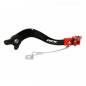 RFX Pro Series Flexi-Tip Rear Brake Lever - Black/orange for HUSQVARNA FE 250, KTM EXCF 250 and GAS GAS EC 250 2017-2024