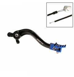 RFX Pro Series Flexi-Tip Rear Brake Lever - Black/blue for HUSQVARNA TC 85 and KTM SX 85 2018-2023