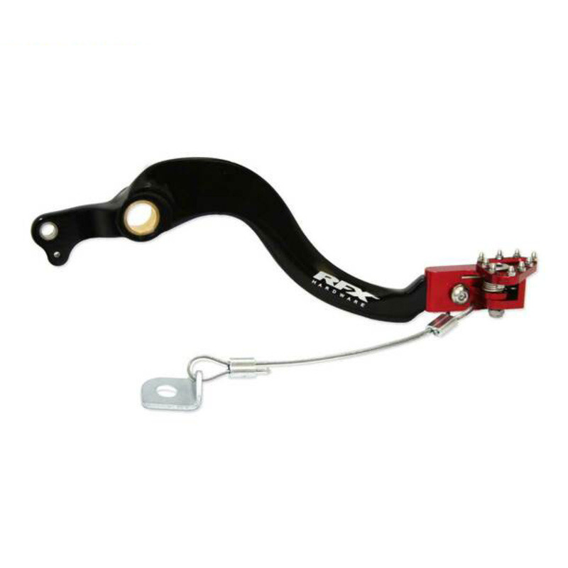RFX Pro Series Flexi-Tip Rear Brake Lever - Black/red for BETA RE 125, RR 125, RR 250, RR 300, RR 350 2005-2027