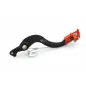 ART Factory Brake Pedal Black Anodized Aluminium/Orange Tip for KTM SX 65 and HUSQVARNA TC 65 2009-2023