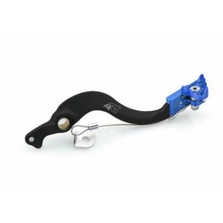 ART Factory Brake Pedal Black Anodized Aluminium/Blue Tip for HUSQVARNA TC 85, KTM SX 85 and GAS GAS MC 85 2018-2025