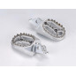 Fußrasten BIHR Evolution silber für YAMAHA YZ 125, GAS GAS EC 200, FANTIC XX 125 und HONDA CR 125 1995-2027
