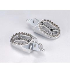 BIHR Evolution Footpegs Silver for KAWASAKI KLX 450, KX 250, KX 450, KXF 250, KXF 450 2004-2024