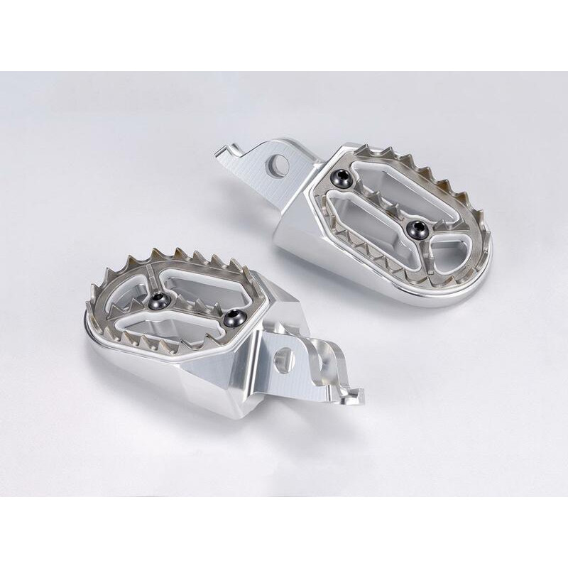 BIHR Evolution Footpegs Silver for SUZUKI RMX 450, RMZ 250, RMZ 450 2010-2027