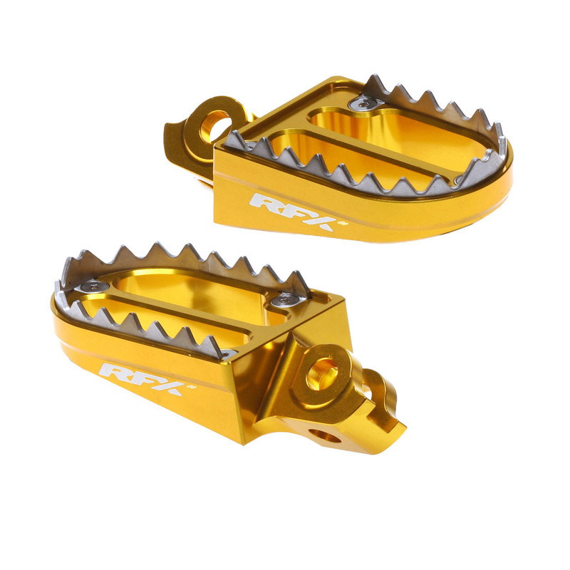 Repose-pieds RFX Pro Series Shark Teeth pour SUZUKI RMZ 250, RMZ 450 de 2010 à 2027 Repose-pieds RFX Pro Series Shark Teeth pour SUZUKI RMZ 250, RMZ 450 de 2010 à 2027