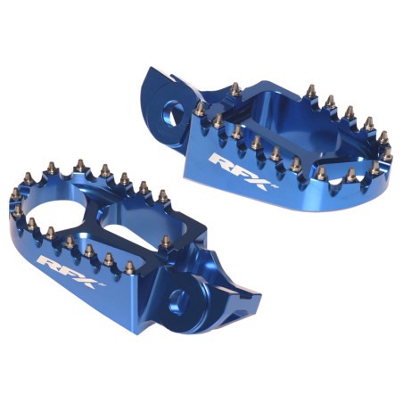 RFX Pro Series CNC-Aluminium Fußrasten - blau für HUSQVARNA FC 350, FC 450, FE 250 und GAS GAS MC 85, MCF 250, MCF 450 2016-2025