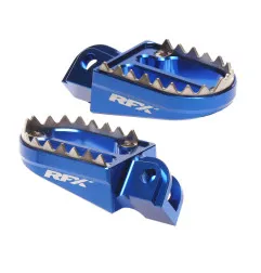 RFX Pro Series Shark Teeth Fußrasten - blau für HUSQVARNA FC 350, FC 450, FE 250 und GAS GAS EC 250, MCF 250, MCF 450 2016-2025