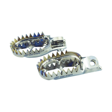 SCAR Titanium Fußrasten Gripper für KTM SX 50, SHERCO SEF 250, BETA XTRAINER 300 und HUSQVARNA TC 50 1998-2027