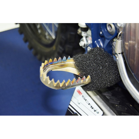 SCAR Anti-Mud Footpegs Titanium for KTM XC 250, XC 300, HUSQVARNA FC 250, FC 350 and GAS GAS EC 250, MC 85 2016-2024