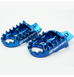 Estriberas SCAR EVO azul para KAWASAKI KX 65, KX 85, KX 85 L de 2000 a 2027