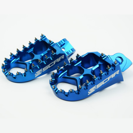 Fußrasten Evo SCAR blau für KAWASAKI KX 65, KX 85, KX 85 L 2000-2027