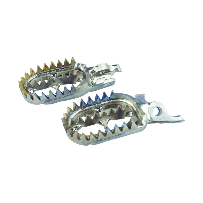 SCAR Titanium Fußrasten Gripper für KAWASAKI KX 250, KX 250 X, KX 450, KXF 250, KXF 450 2006-2027