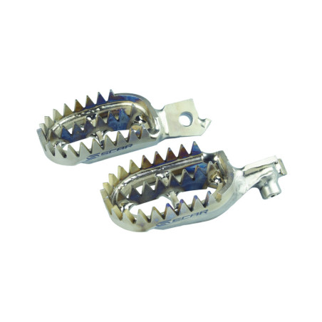SCAR Titanium Footpegs Gripper for SUZUKI RMX 450, RMZ 250, RMZ 450 2008-2027