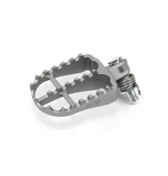 S3 Hard Rock Enduro Footrests Steel Titanium for KTM EXC 125, EXC 250, SX 65 and HUSQVARNA TC 50, TC 50 MINI, TC 65 1998-2023