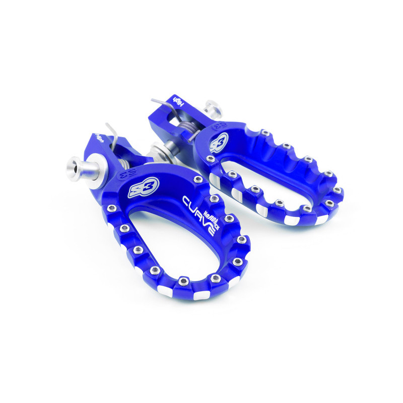 S3 Curve High Fußrasten für KTM EXC 250, EXCF 250, SXF 250, HUSQVARNA FE 250, FE 350, FE 450 und GAS GAS ECF 250, MCF 250