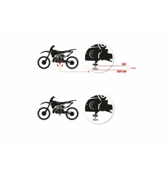 Repose-pieds S3 Curve High pour KTM EXC 250, EXCF 250, SXF 250, HUSQVARNA FE 250, FE 350, FE 450 et GAS GAS ECF 250, MCF 250