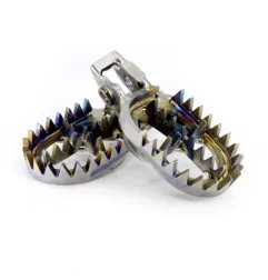 Estriberas MX PRO-PEGS de titanio para HONDA CRF 150, CRF 250, CRF 250 RX ENDURO, CRF 450, CRF 450 RX ENDURO de 2002 a 2027