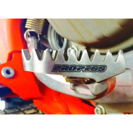 Puntera de titanio para pedal de freno PRO-PEGS para KTM SX 125, SXF 250, HUSQVARNA FC 250, TC 125 y GAS GAS EC 300, ECF 350