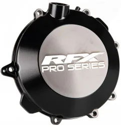 Couvre-carter d’embrayage RFX Pro (Anodisé dur noir) pour HUSQVARNA TE 250, KTM EXC 250 et GAS GAS EC 250 de 2017 à 2023