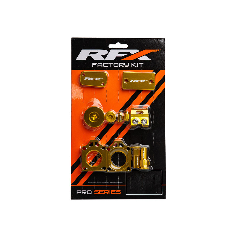 Kit d'habillage anodisé RFX Factory - jaune pour SUZUKI RMZ 250, RMZ 450 de 2005 à 2027 Kit d'habillage anodisé RFX Factory - jaune pour SUZUKI RMZ 250, RMZ 450 de 2005 à 2027