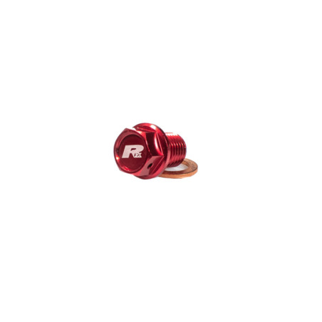 Bouchon de vidange magnétique RFX Pro (Rouge) [M8 x 35 mm x 1,25] pour HONDA CRF 250 de 2020 à 2021