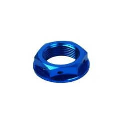 Tuerca columna de dirección SCAR - Azul para KAWASAKI KX 100, KX 65, YAMAHA TTR 125, YZ 85, SUZUKI RM 85 y HONDA CRF 50, XR 50