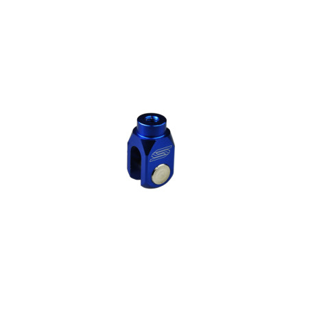 SCAR Rear Brake Clevis Alu Blue for YAMAHA WRF 250, WRF 450, SUZUKI RMZ 250, RMZ 450 and FANTIC XE 125, XX 125 2003-2027