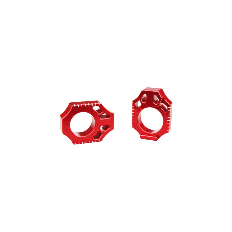Tendeur de chaîne SCAR rouge pour HONDA CRF 250, CRF 250 X, CRF 450, CRF 450 RX ENDURO, CRF 450 X de 2002 à 2027