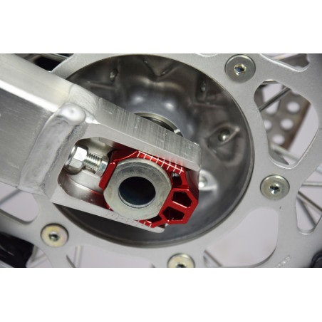 Tensor de cadena SCAR - Rojo para HONDA CRF 250, CRF 250 X, CRF 450, CRF 450 RX ENDURO, CRF 450 X de 2002 a 2027