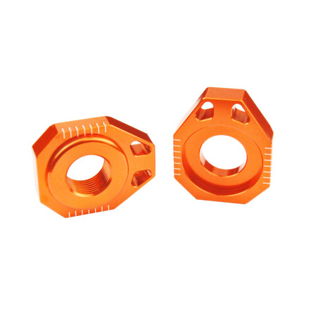 Tendeur de chaîne SCAR orange pour KTM EXC 250, EXC 300, HUSQVARNA TE 250, TE 300 et GAS GAS EC 250, EC 300 de 2002 à 2027