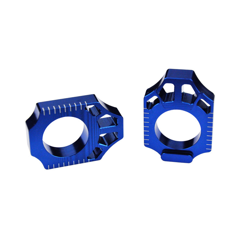 Tendeur de chaîne SCAR bleu pour KAWASAKI KLX 450, KX 250, KX 450, KXF 250, KXF 450 et SUZUKI RM 250, RMX 450, RMZ 250, RMZ 450