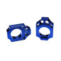 Tendeur de chaîne SCAR bleu pour KAWASAKI KLX 450, KX 250, KX 450, KXF 250, KXF 450 et SUZUKI RM 250, RMX 450, RMZ 250, RMZ 450