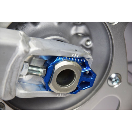SCAR Kettenspanner - Blau für YAMAHA WRF 450, YZ 250, YZ 250 X, YZF 250, YZF 450 2010-2027