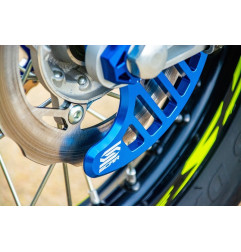 Protector de disco trasero SCAR - Azul para SHERCO SE 125, SEF 250, SEF 300, SEF 450, SER 250 de 2014 a 2027