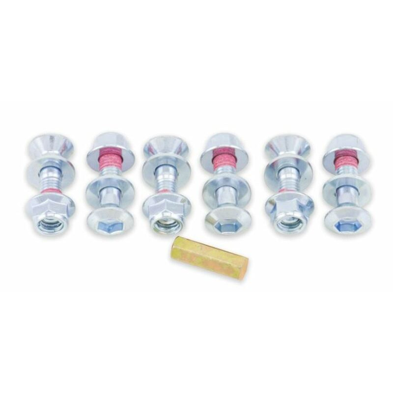 Kit de tornillería de corona BOLT plata - 6 piezas