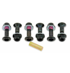 Kit de tornillería de corona BOLT negro - 6 piezas