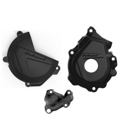 POLISPORT Clutch, Ignition And Water Pump Cover Protection Set for KTM SXF 250, SXF 350, XCF 250, XCF 350 2016-2022