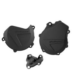 POLISPORT Kupplungs, Zündungs- und Wasserpumpenschutz Set für KTM EXCF 450, EXCF 500, XCF 450 und HUSQVARNA FE 450, FE 501