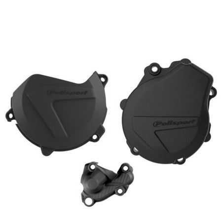 POLISPORT Clutch, Ignition And Water Pump Cover Protectoion Set for KTM EXCF 450, EXCF 500, XCF 450 and HUSQVARNA FE 450, FE 501