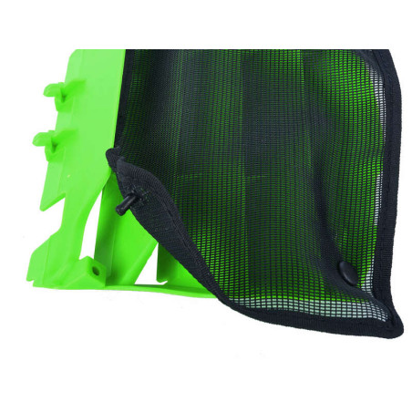 Filet cache radiateur POLISPORT noir pour KAWASAKI KX 250, KX 250 X, KX 450, KX 450 X, KXF 450 de 2016 à 2024